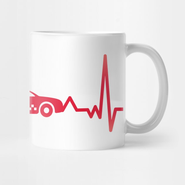 Taxi Driver Heartbeat Xmas Gift by qwertydesigns